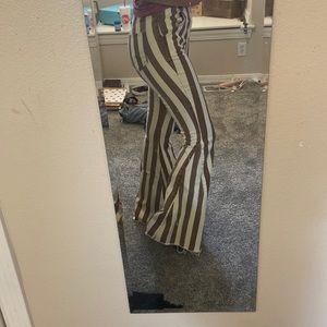 Striped flare jeans size medium